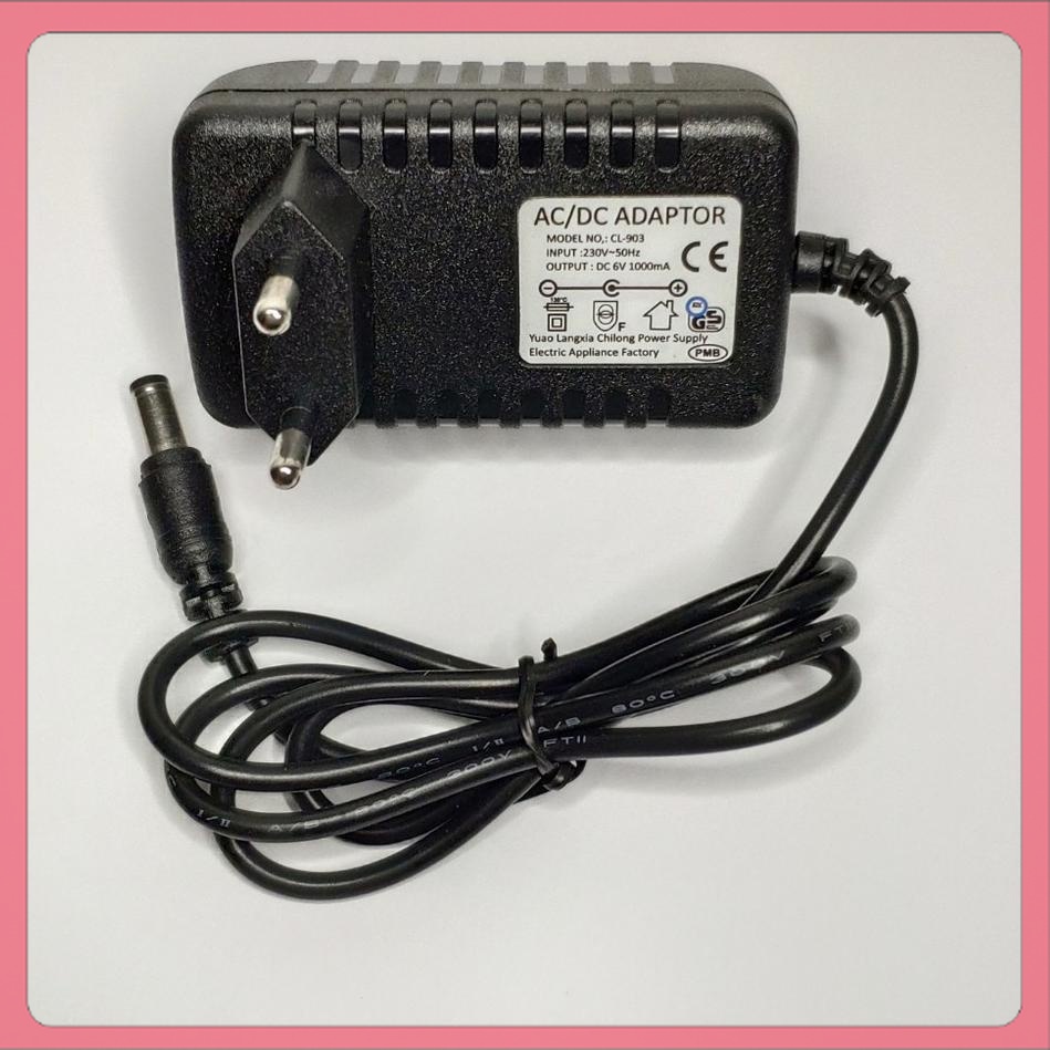 Jual ADAPTOR CHARGER AC DC 6V 800 mA MOTORAN MOBILAN ANAK 6 VOLT CL 903 ...