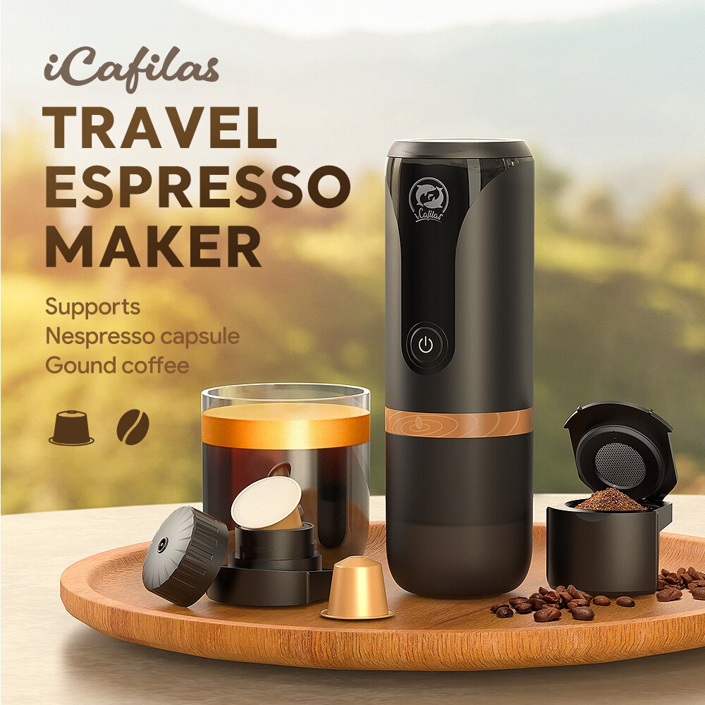 Jual Mesin Espresso Portable Nanopresso Electric Handheld 2 in 1 9 BAR ...