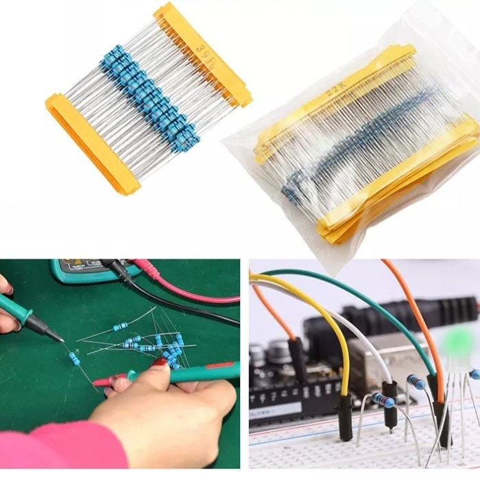 Jual Resistor 1/2 Watt METAL FILM Taiwan 1% Kaki Tembaga Tebal Green ...