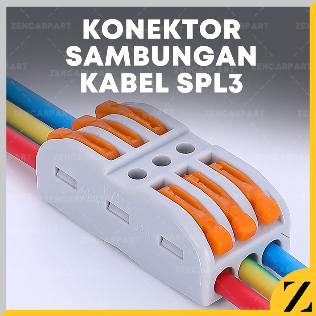 Jual Konektor Sambung Kabel 3 Pin Wire Cable Connector Pct 223 Blok 3