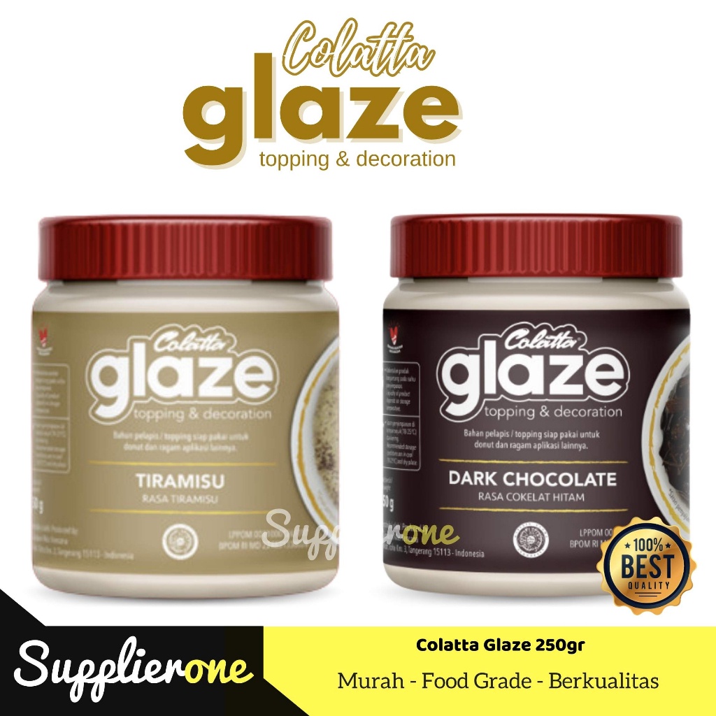 Jual Colatta Glaze / Selai Dark Cokelat 250gr / Selai Tiramisu 250gr ...