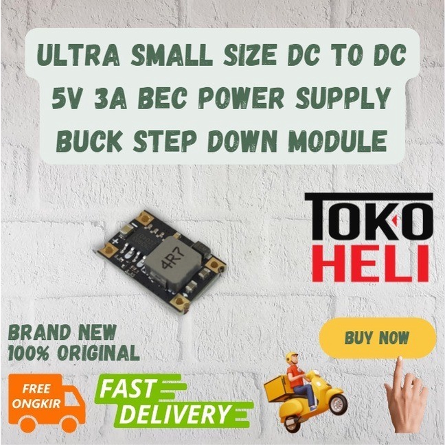 Jual Ultra Small Size DC to DC 5V 3A BEC Power Supply Buck Step Down ...