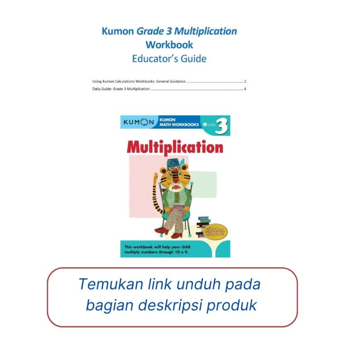 Jual Buku Anak - Kumon - Grade 3 Multiplication | Shopee Indonesia