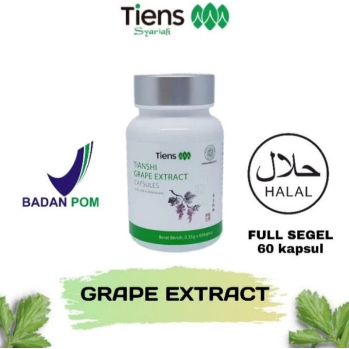 Jual GRAPE EXTRACT - 60 KAPSUL FULL SEGEL | Shopee Indonesia