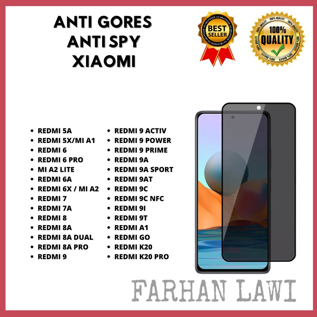 Privacy Glass For Xiaomi Redmi 9T / 9 Power