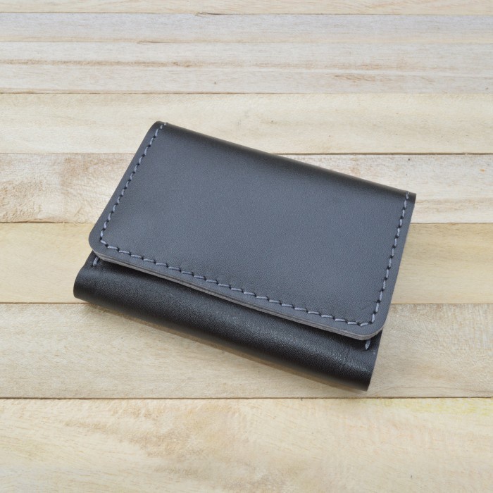 Jual Dompet Kartu Muat Banyak Kartu Unik Dan Simpel Kulit Sapi Asli Hitam Shopee Indonesia