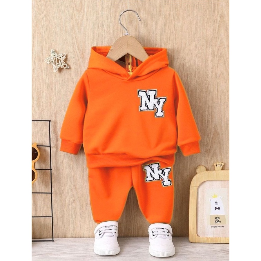 Jual PUNCAK 8.8 heybaby PASSWORD HOODIE NY Setelan Sweater 1 - 7 Tahun