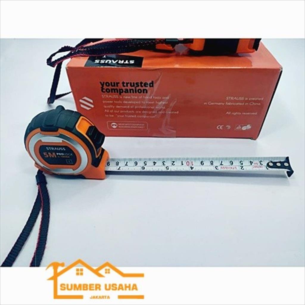 Jual STARUSS METERAN 5 METER X 19MM METERAN ROL BODY KARET 5M SUJ ...