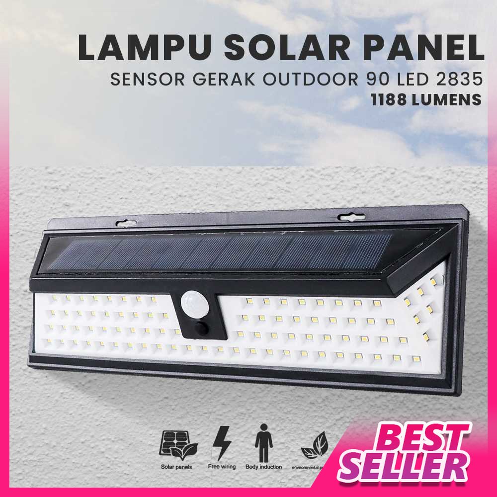 Jual Lampu Dinding Solar Sensor Gerak Waterproof Led Cool White Lf Shopee Indonesia