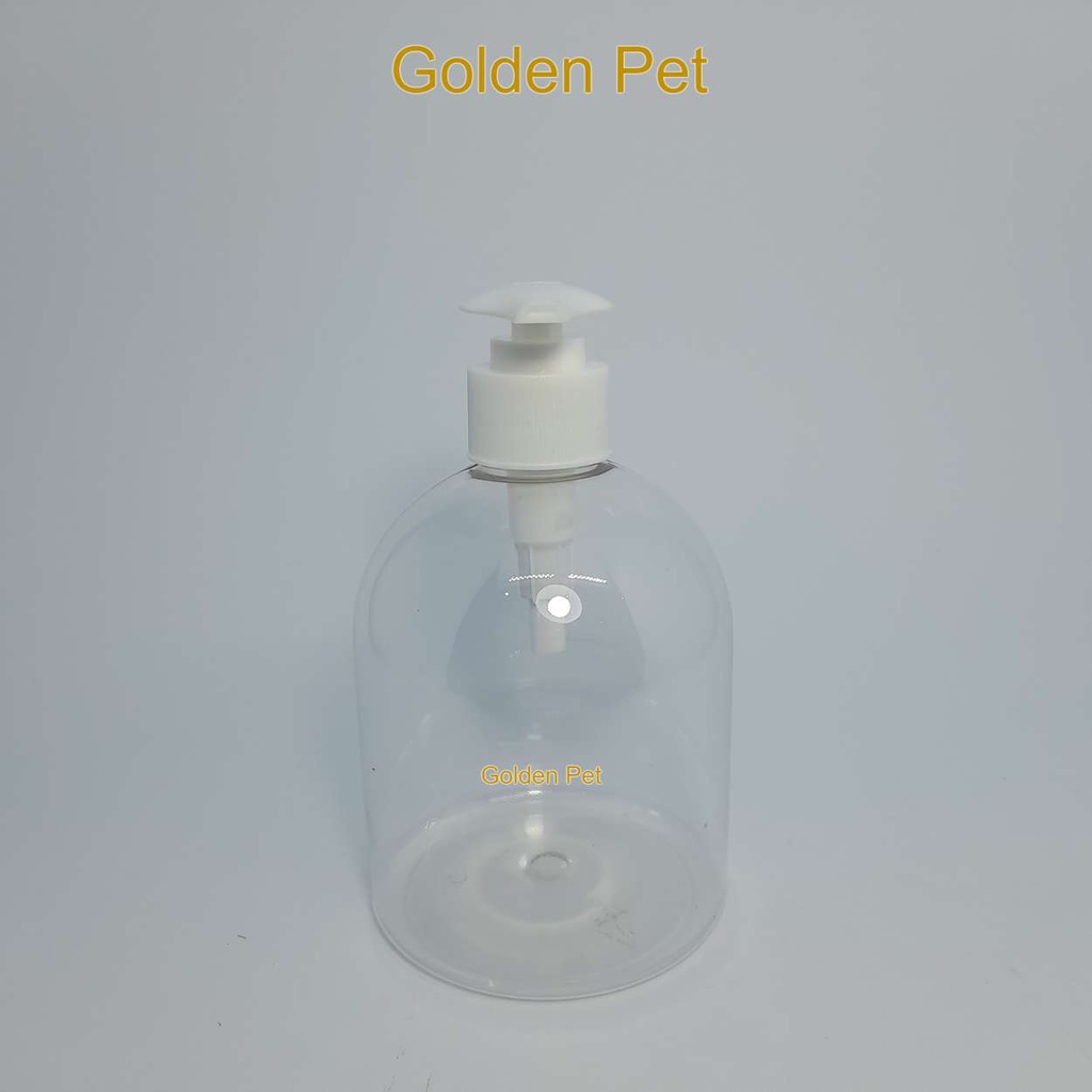 Jual Botol 500 ml Oval Natural Pump Lotion Uniq / Botol Plastik / Botol ...