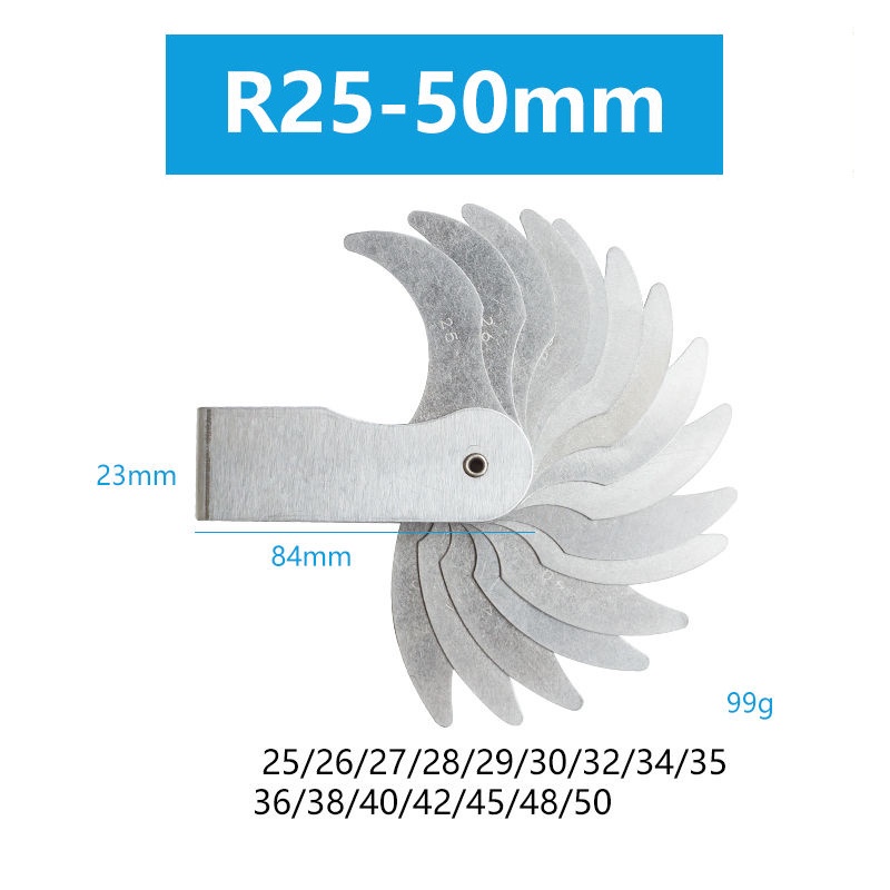 Jual Alat Pengukur Radius/Alat Ukur Celah/R Gauge R2550 R52/100