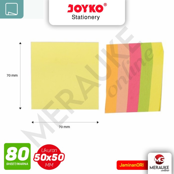 Jual JOYKO Memo Sticky Notes 5 Colour 80s MMS-13 | Shopee Indonesia