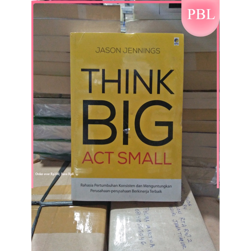 Jual THINK BIG ACT SMALL | Shopee Indonesia