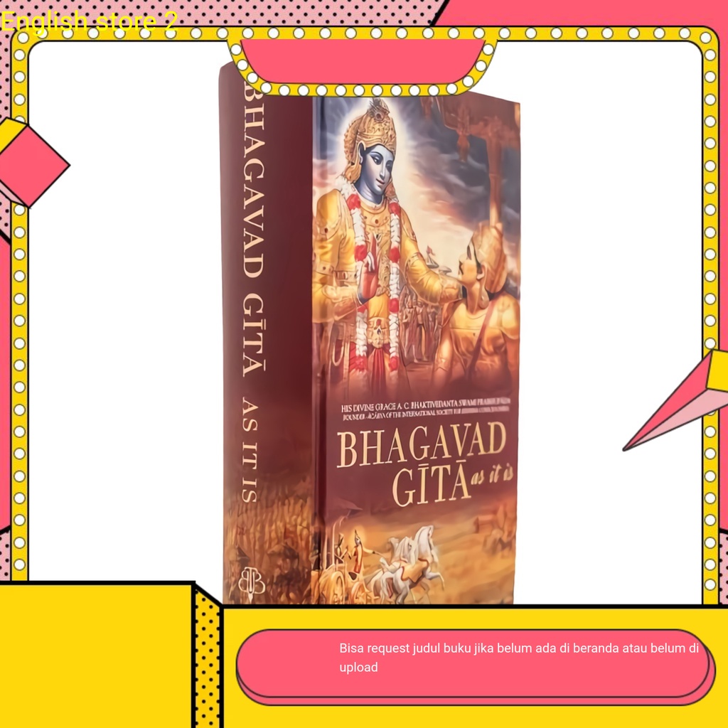 Jual HC Bhagavad Gita Original In English Bhagavad Gita As It Is New ...