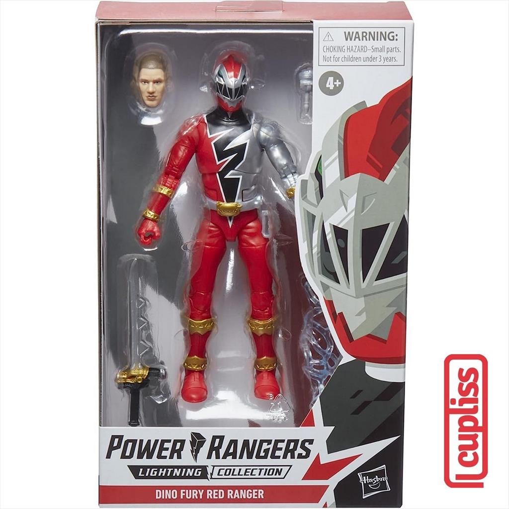 Jual Hasbro Power Rangers F4503 Dino Fury Red Ranger Lightning Figure ...