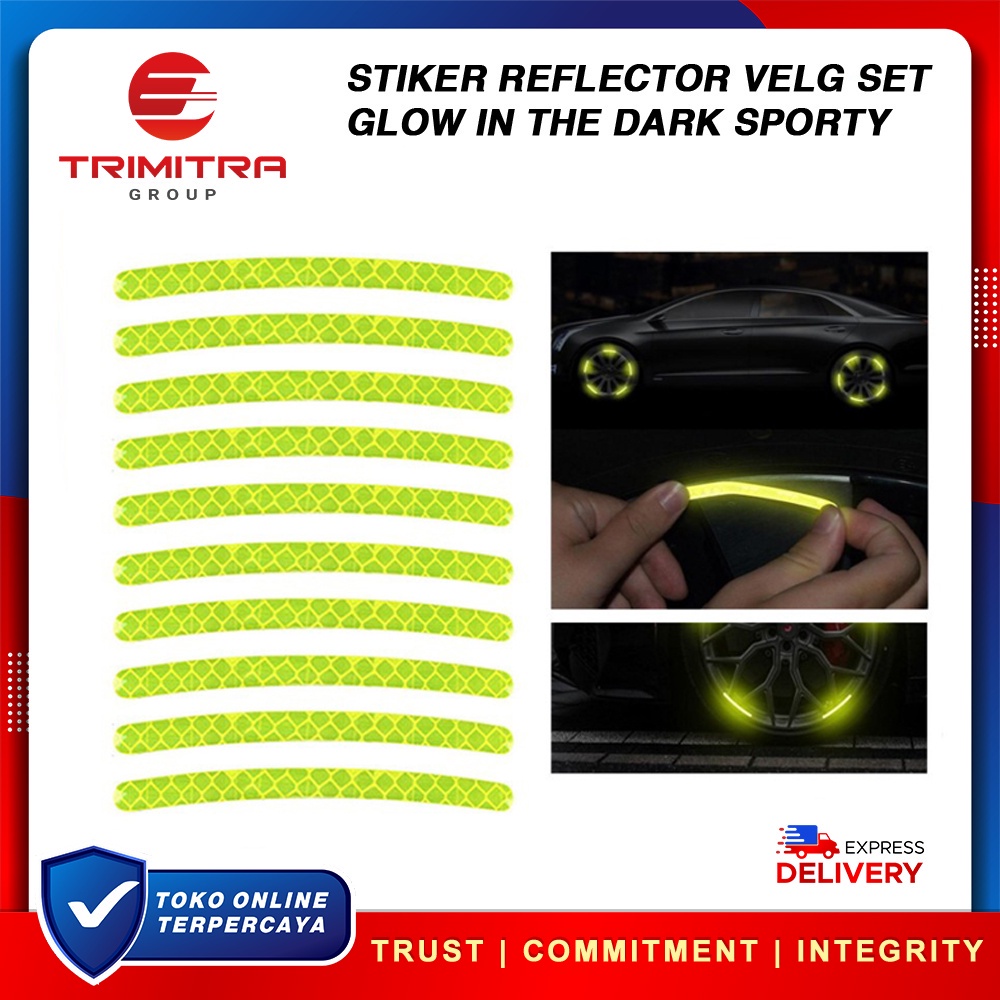 Jual Stiker Reflektor Reflector Velg Mobil Motor Pemantul Cahaya Kuning Set Shopee Indonesia