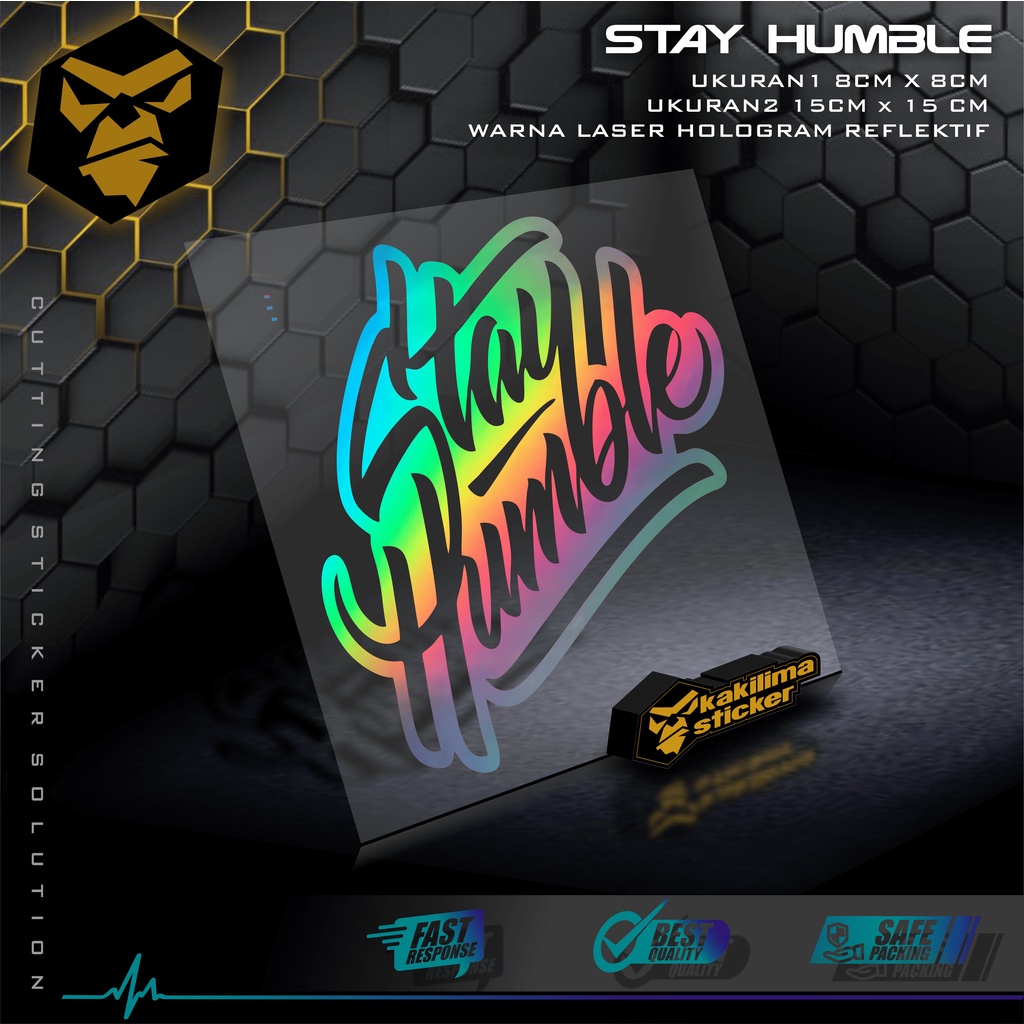 Jual Sticker Stay Humble. Cutting Sticker Stay Humble. Cutting Sticker ...
