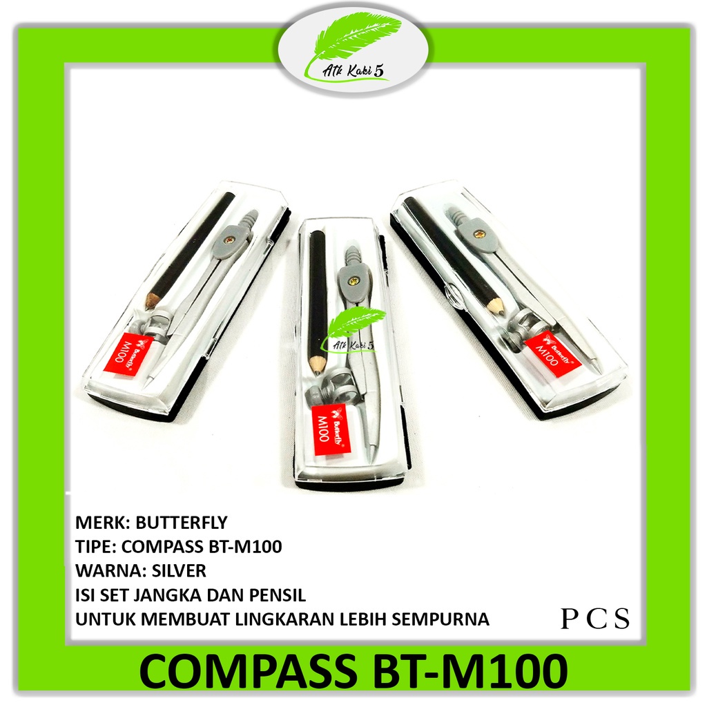 Jual BUTTERFLY - Jangka Lingkaran Tipe BT-M100 - Set | Shopee Indonesia