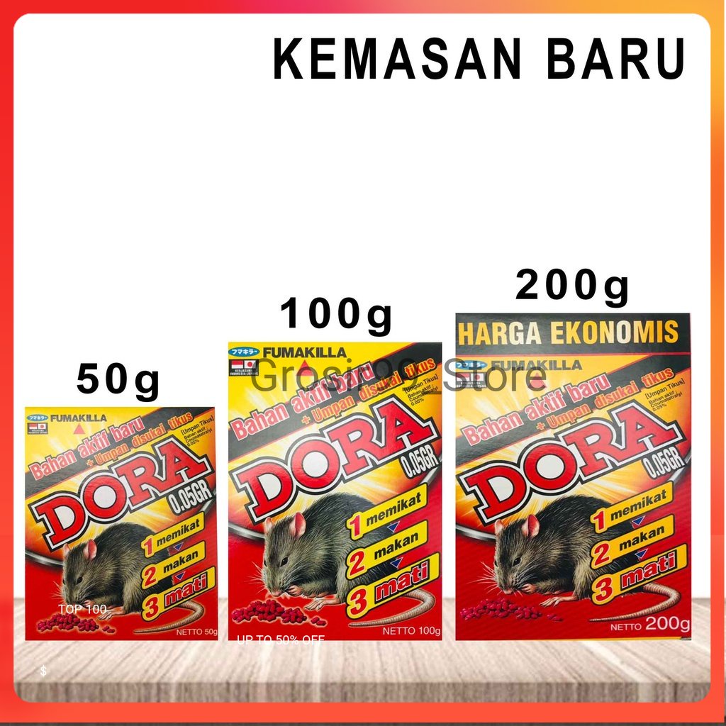 Jual Fumakilla Dora Racun Tikus 50g 100g 200g Shopee Indonesia