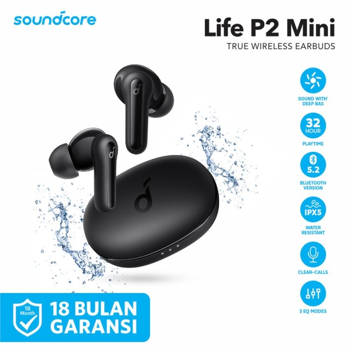 Jual Anker Soundcore P2 Mini TWS True Wireless Earbuds Bass Earphone ...