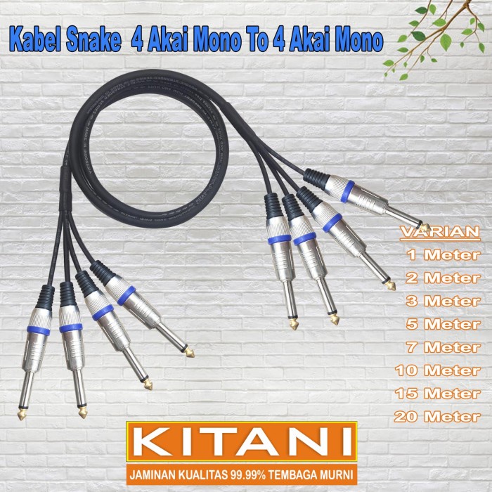 Jual Juan Kabel Audio Kabel Snake Akai Mono To Akai Mono Kitani P Shopee Indonesia