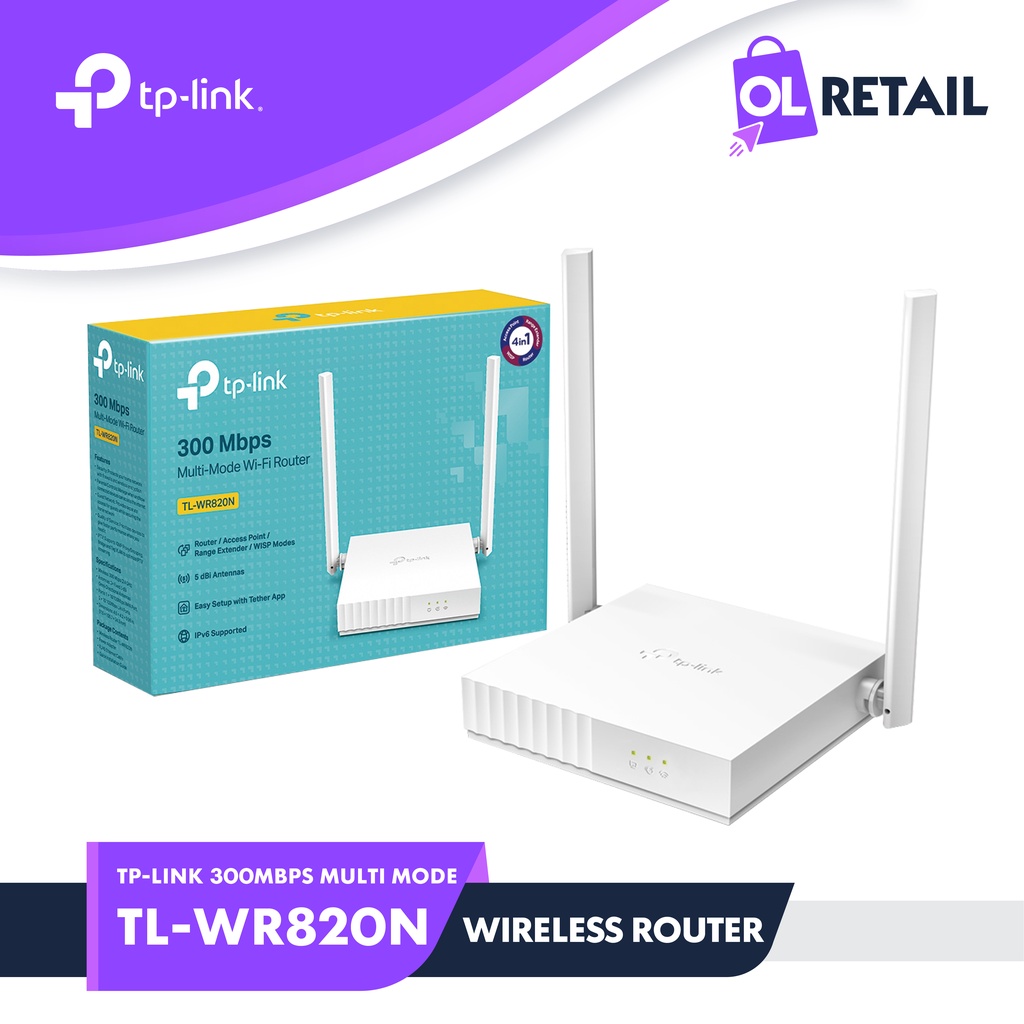 Jual TPLINK WR820N WIRELESS ROUTER TP-LINK TL-WR820N MULTIMODE 300Mbps ...