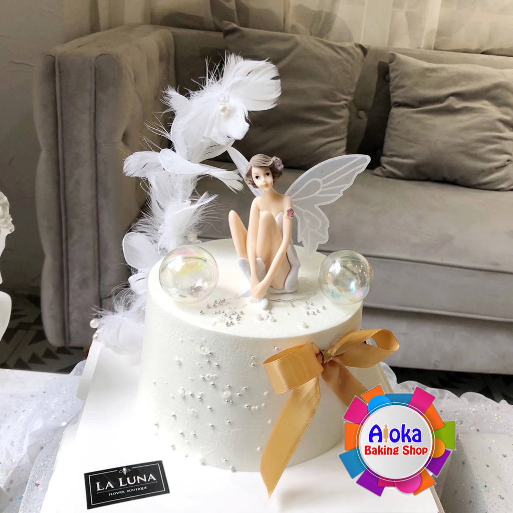 Jual 3Pcs Cake Topper Peri Terbang Sayap Dekorasi Kue Ulang Tahun ...