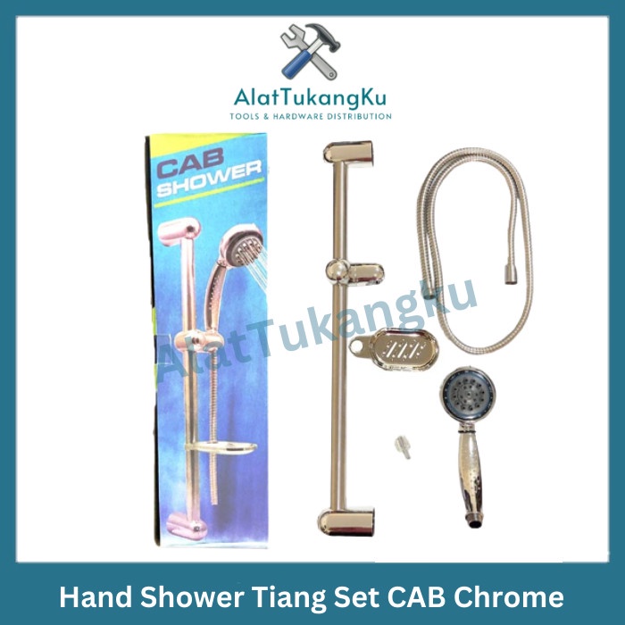 Jual Hand Shower Tiang Set CAB Chrome / Paket Hand Shower Kamar Mandi Set Shopee Indonesia