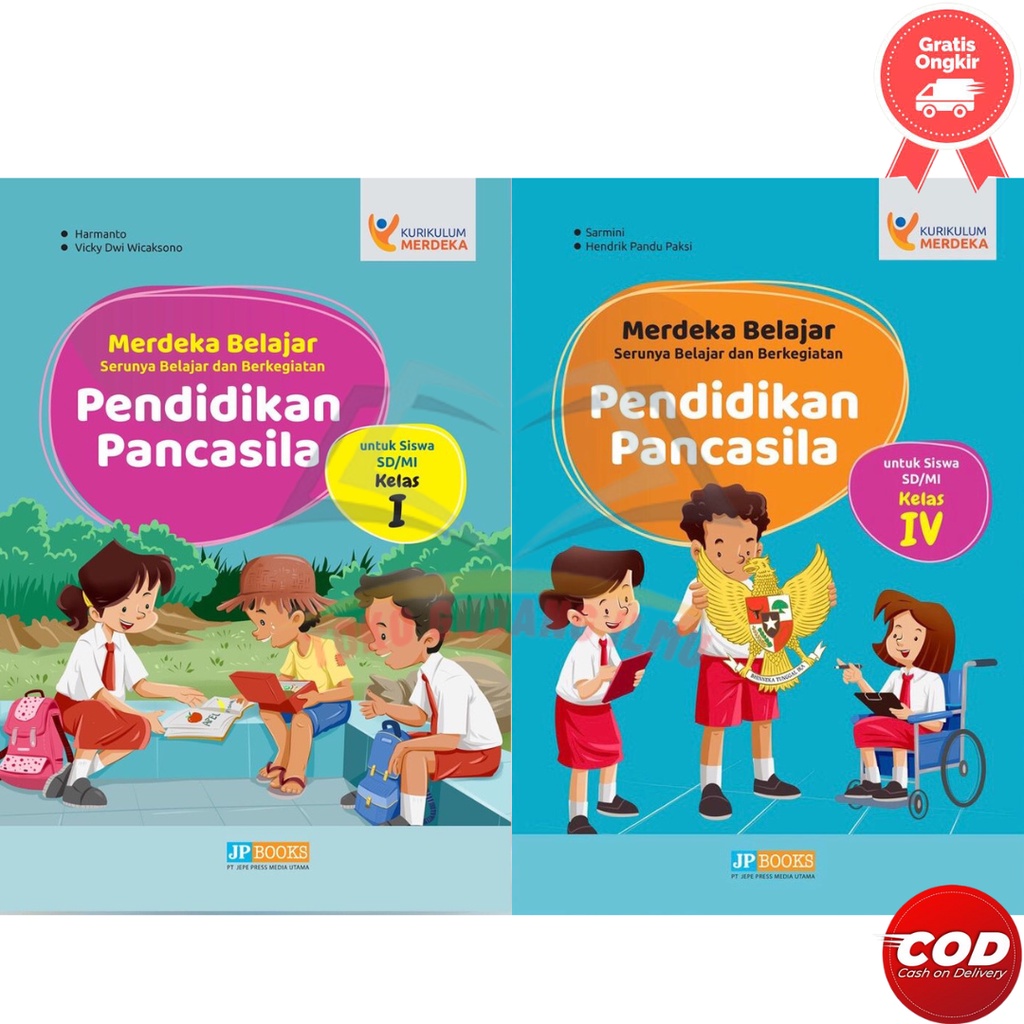 Jual Pancasila Buku Pendamping Kurmer Jp Books Kelas 1 2 3 4 5 6 Sd