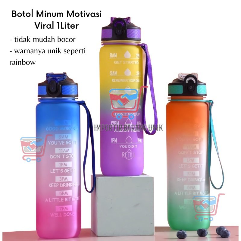 Jual IMB -E101- Botol Minum 1 LITER -Bottle Tumblr Air 1 Liter - Botol