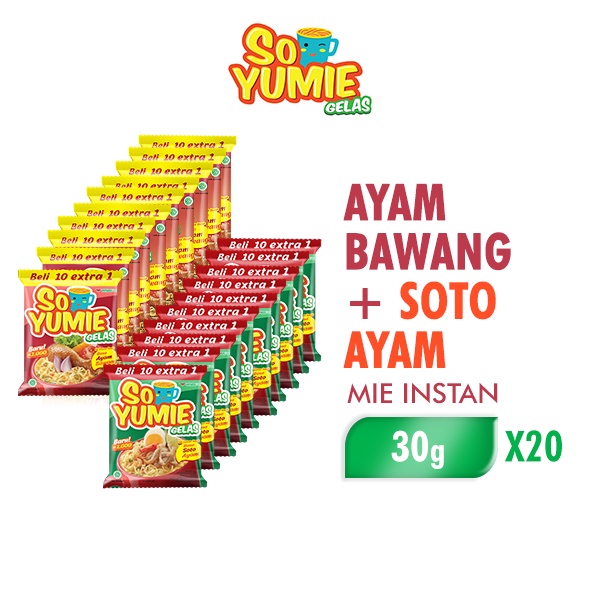 Jual So Yumie Gelas Soto Ayam 10 X 30 Gr Ayam Bawang 10 X 30 Gr