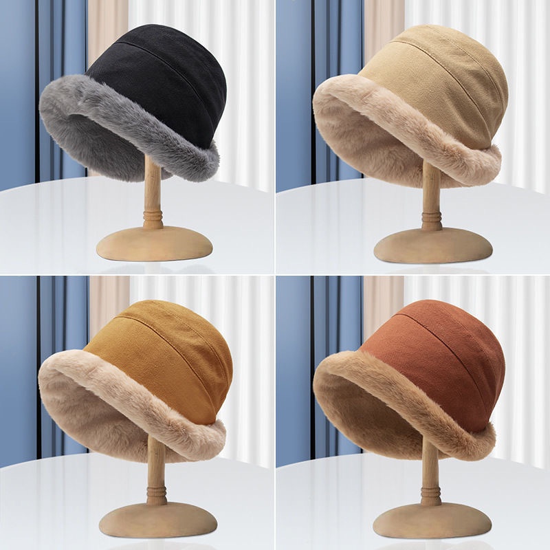 Jual JEJU BUCKET HAT THERMAL WOOL IMPORT WINTER AUTUMN TOPI WANITA MUSIM DINGIN Shopee Indonesia