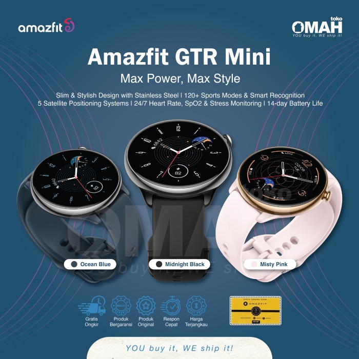 Jual Amazfit GTR Mini Smart Watch Smartwatch Sport Fitness Runing