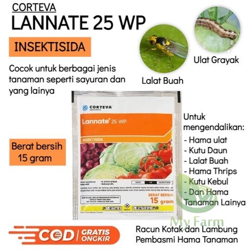 Jual Insektisida Dupont Lannate Wp Gr Obat Pembasmi Hama Ulat Dan