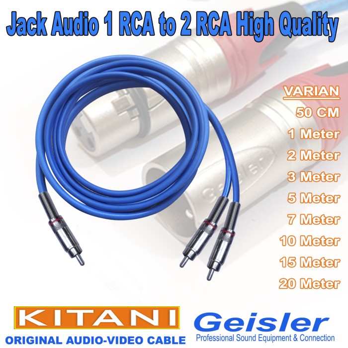 Jual Juan Kabel Jack Audio Kabel Subwoofer Kabel Speaker Rca To