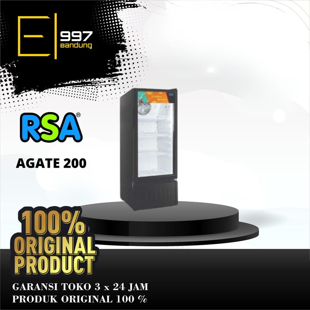Jual RSA Showcase AGATE200 / AGATE 200 , Display Cooler 3 Rak 192 Liter ...