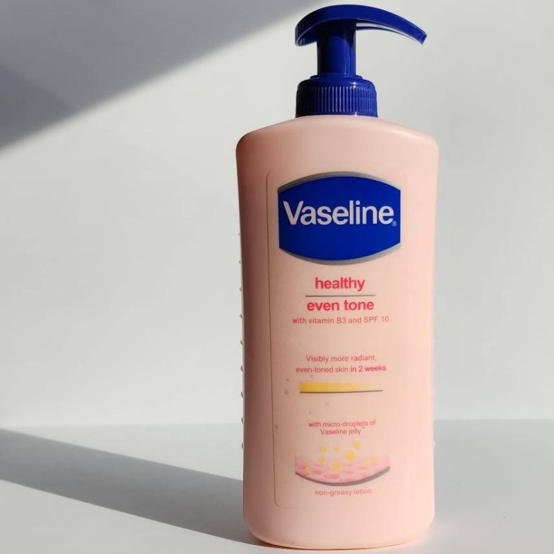 Jual Vaseline Healty Even Tone With Vitamin B3 Spf 10 Body Lotion 400 Ml Shopee Indonesia 0075