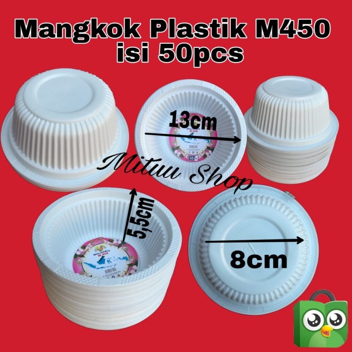 Jual Mangkok Plastik M450 Mangkok Plastik Ulir Mangkok Murah Sekali