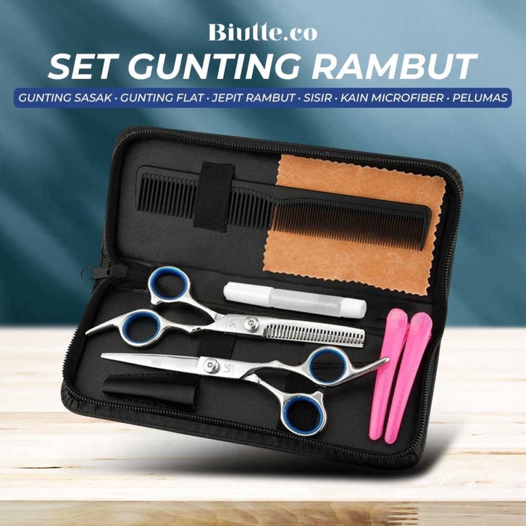 Jual Alat Potong Gunting Rambut Set Salon Profesional Pro Haircut ...