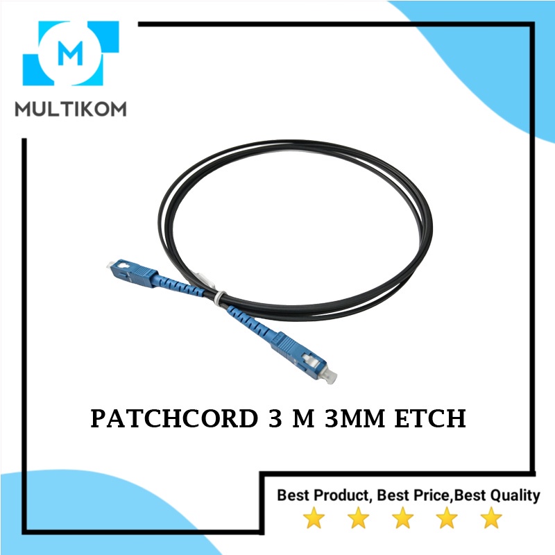 Jual Patchcord 3M ETCH FIber Optik HITAM Original Premium Shopee