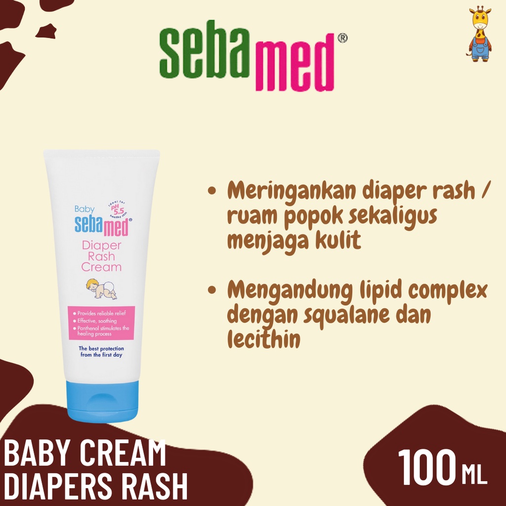 Jual SEBAMED BABY Cream Diapers Rash 100ml - Krim Ruam Bayi | Shopee ...