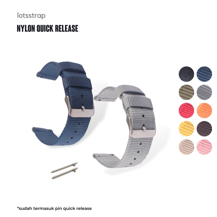 Jual Tali Jam Nylon Nato Strap Basic - Quick Release Strap Smartwatch ...