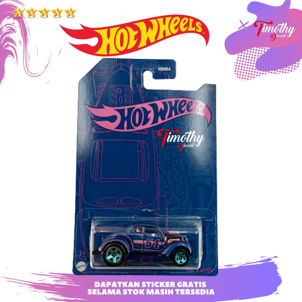 Hot Wheels Pearl & Chrome 2022 Pass 'N Gasser Diecast Car – 4/5 Series, Collectible Toy Car - View #7