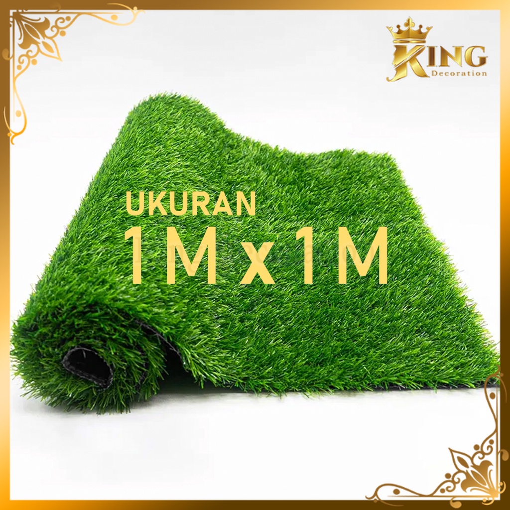 Jual Karpet Rumput Sintetis 100Cmx100Cm Swiss 2&3 Cm Dekorasi Taman