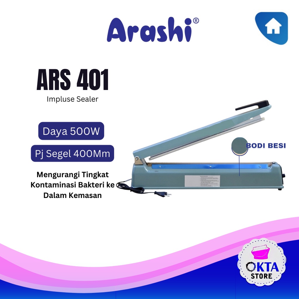 Jual Arashi Mesin Press Plastik Impulse Sealer Body Besi Alat Press Plastik Shopee Indonesia