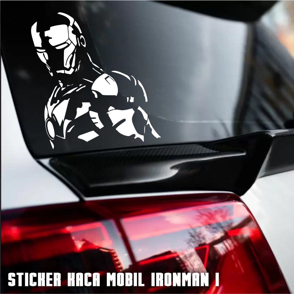 Jual Sticker Ironman. Cutting Sticker Kaca Mobil | Shopee Indonesia