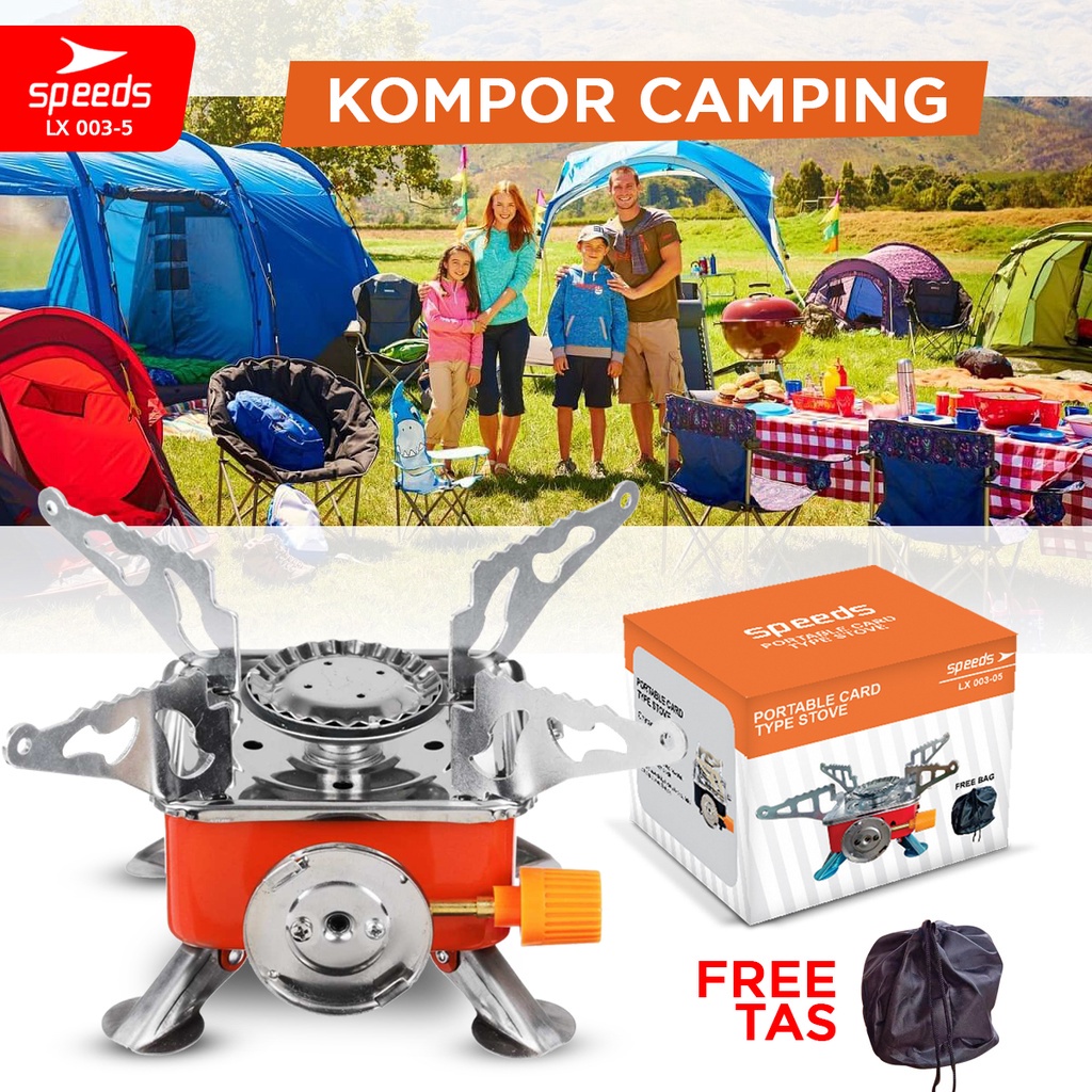Jual SPEEDS Kompor Camping Gas Alat Masak Mini Outdoor Kompor Lipat