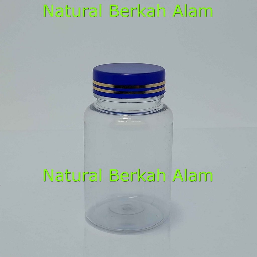 Jual Botol 135 ml PS Natural Cap Polos List Garis / Botol Obat / Botol ...