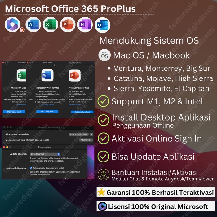 Jual Microsoft Office 365 Lisensi - Office 365 Pro Plus 5 Device ...