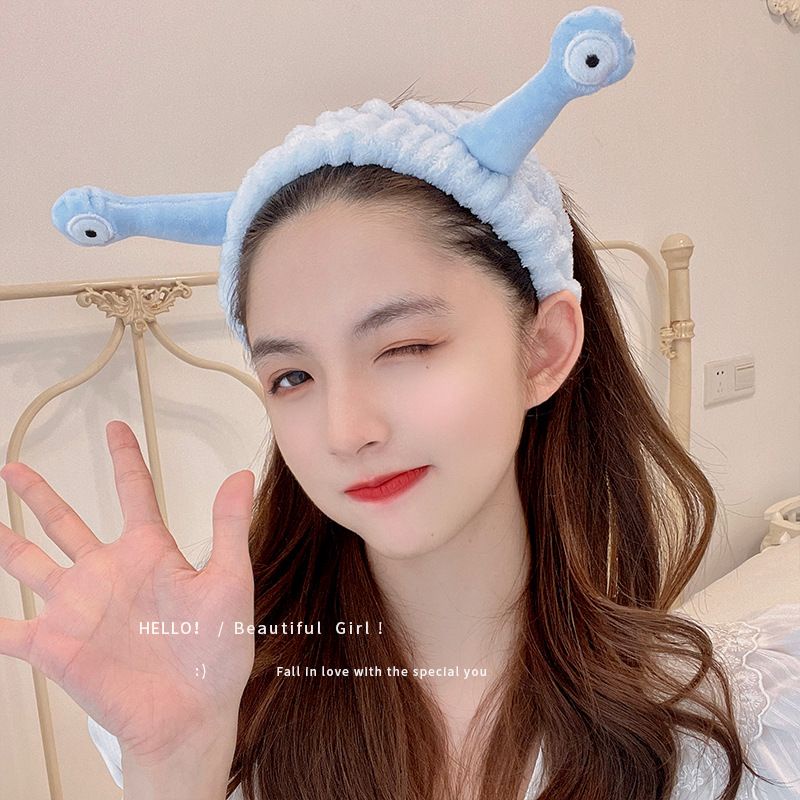 Jual BANDANA FACIAL KOREA KARAKTER SNAIL / HEADBAND KOREA SNAIL ...